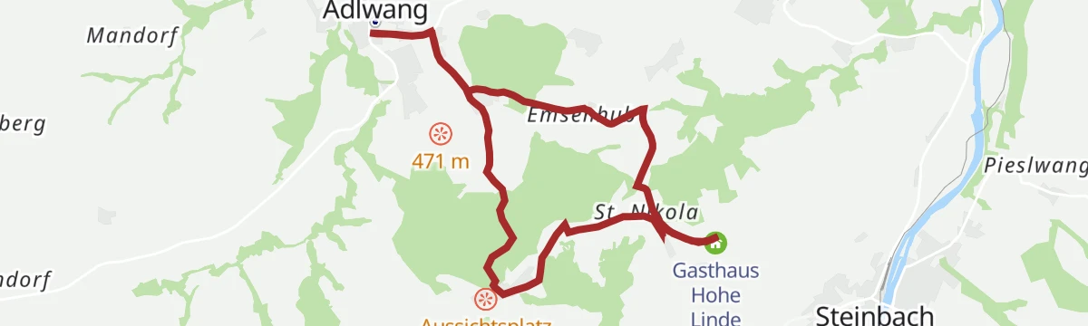 Route map: 33 Hohe Linde Rundwanderweg